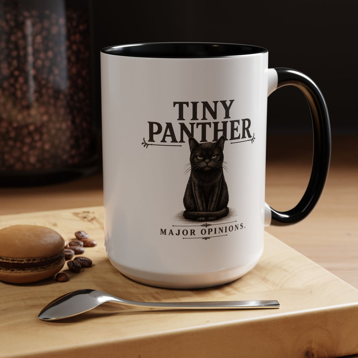 Tiny Panther Ceramic Mug (15oz)
