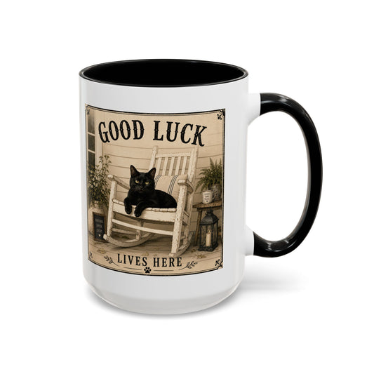 Good Luck Lives Here Ceramic Mug (15oz)