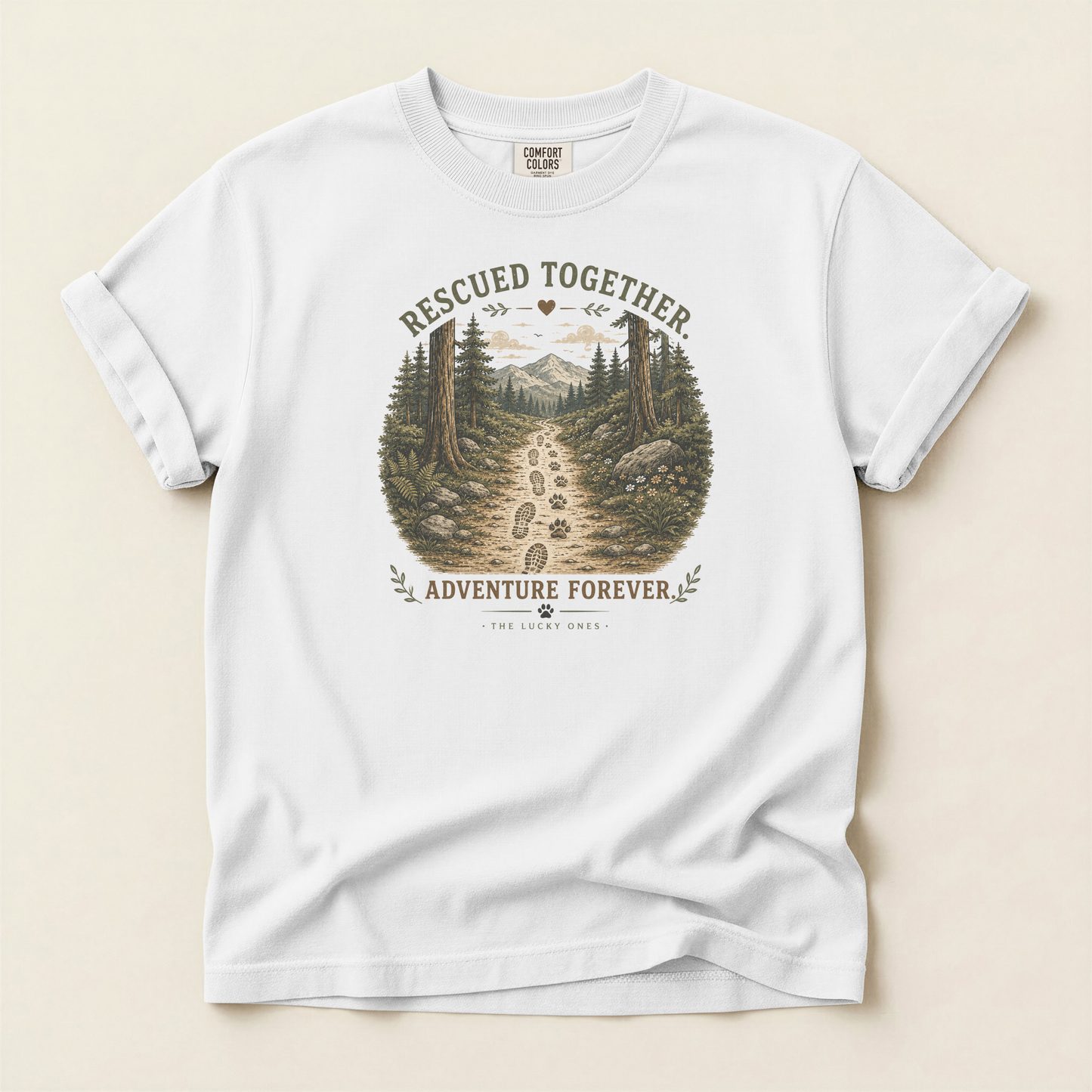 Rescued Together Adventure Forever Premium T-Shirt