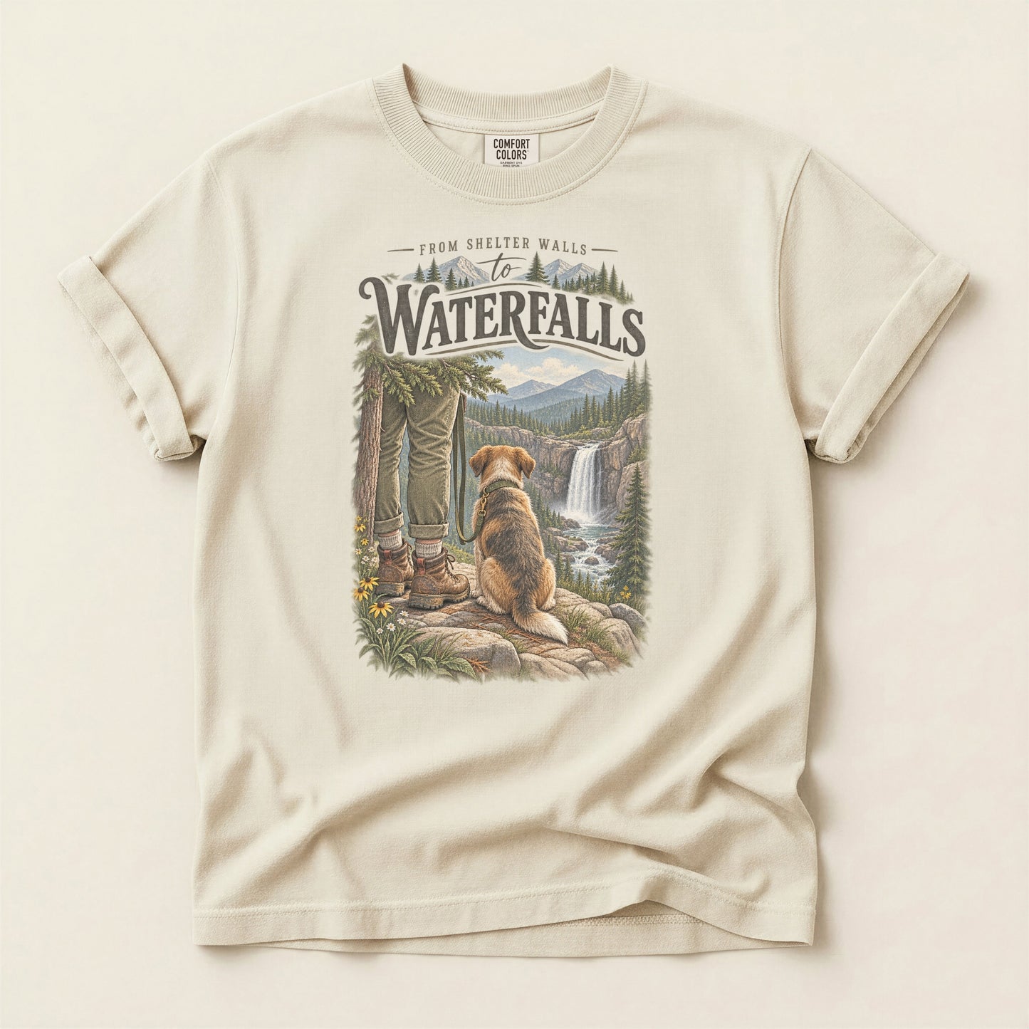 Shelter Walls to Waterfalls Premium Tee