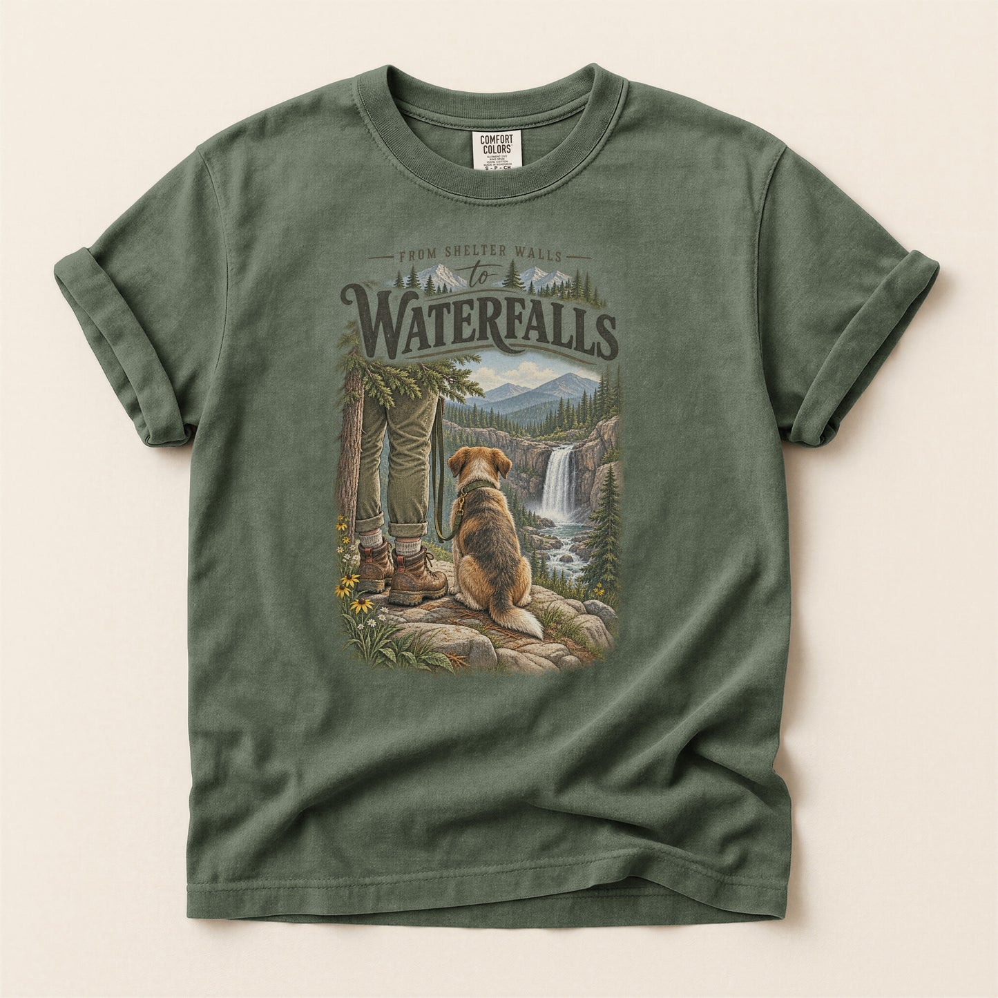 Shelter Walls to Waterfalls Premium Tee