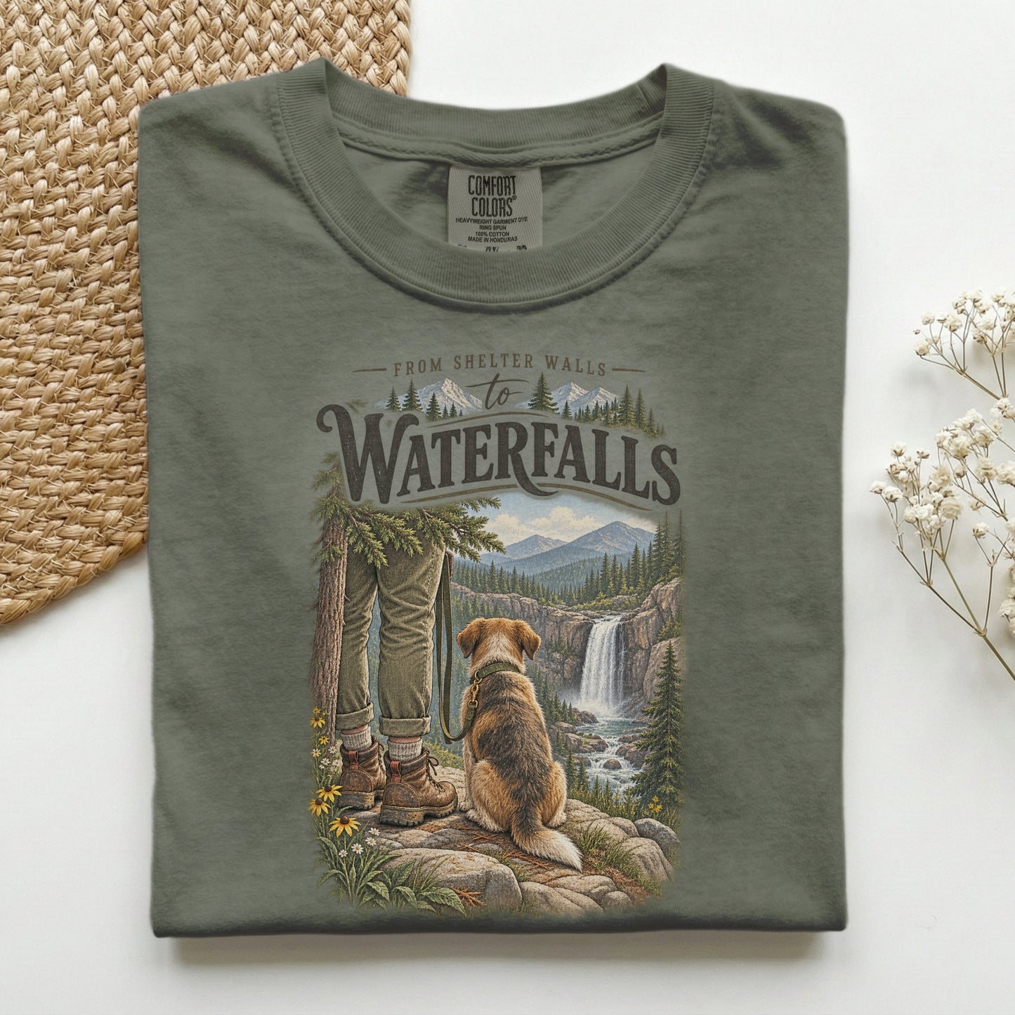 Shelter Walls to Waterfalls Premium Tee