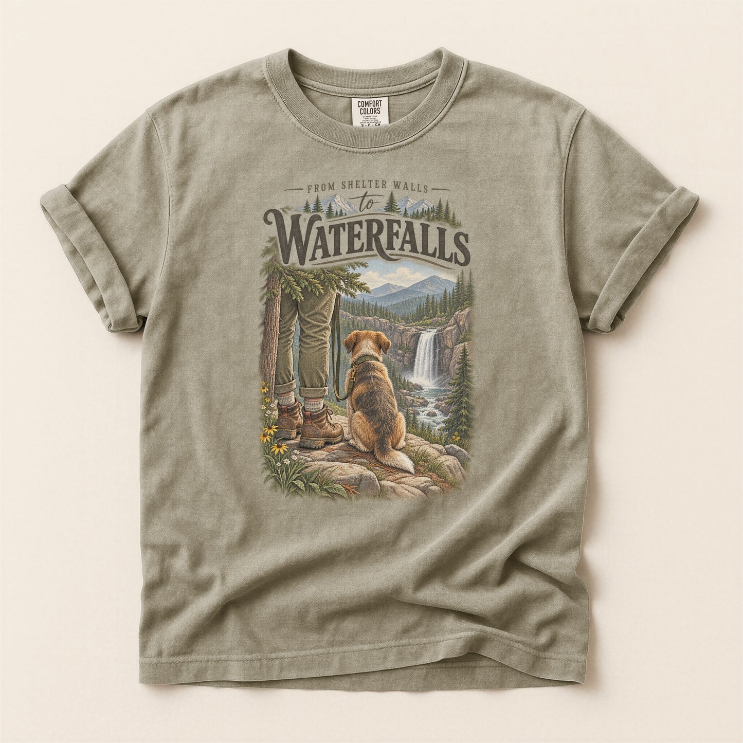 Shelter Walls to Waterfalls Premium Tee