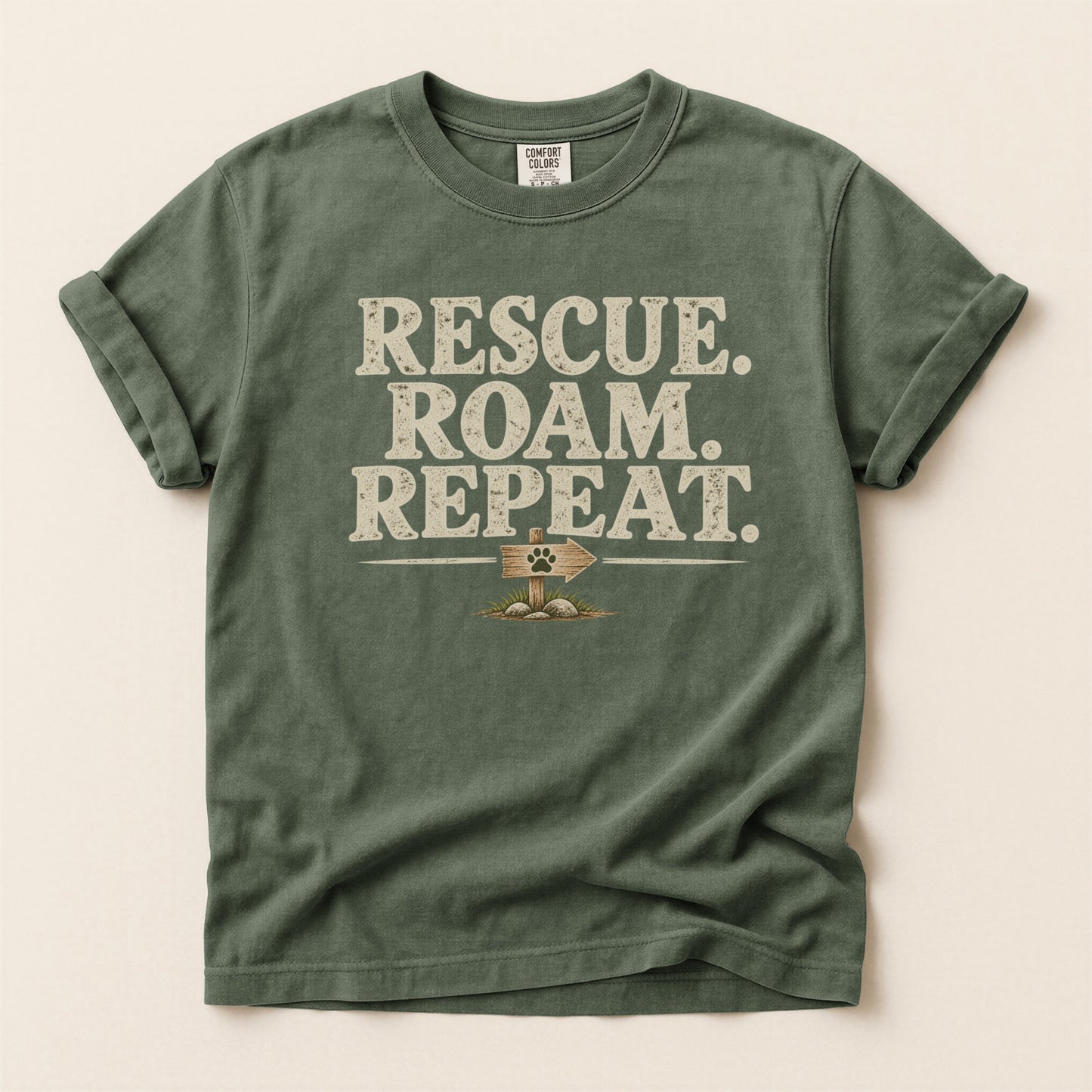 Rescue Roam Repeat Premium Tee