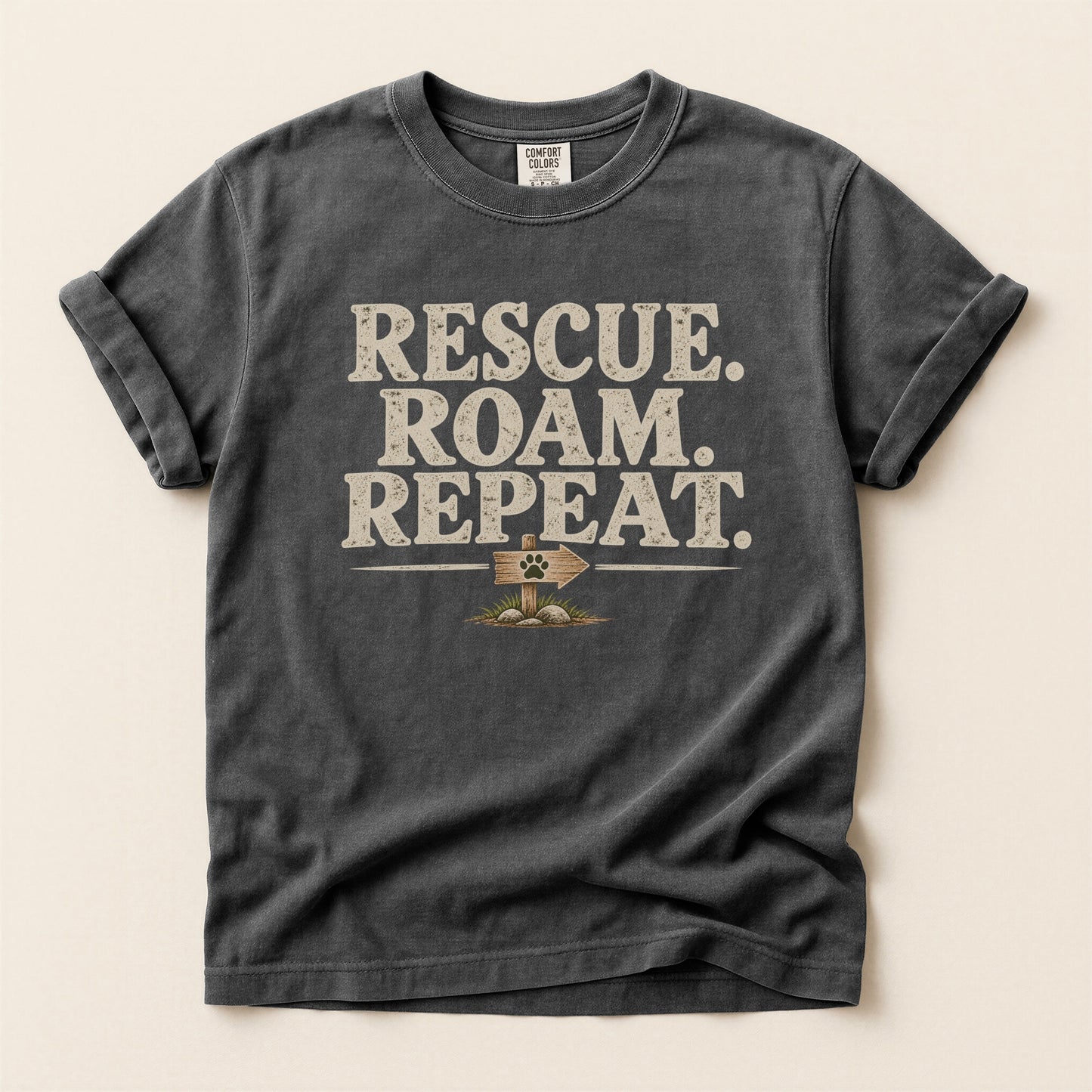 Rescue Roam Repeat Premium Tee