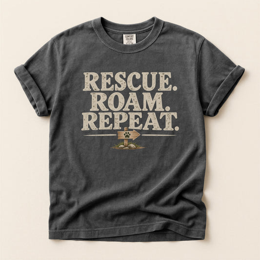 Rescue Roam Repeat Premium Tee