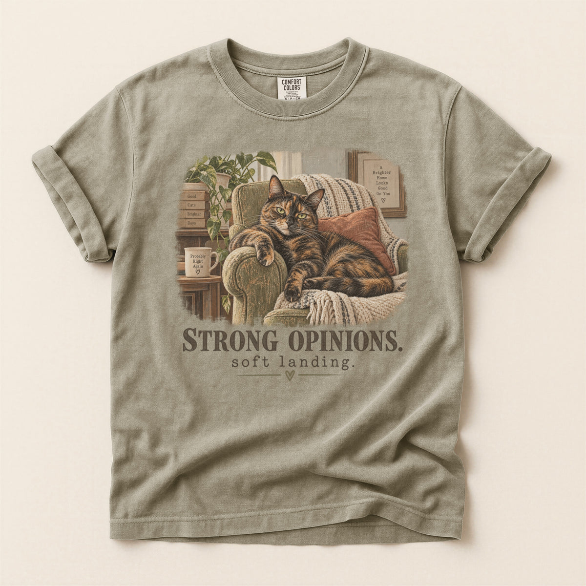 Strong Opinions Soft Landing Premium Tee