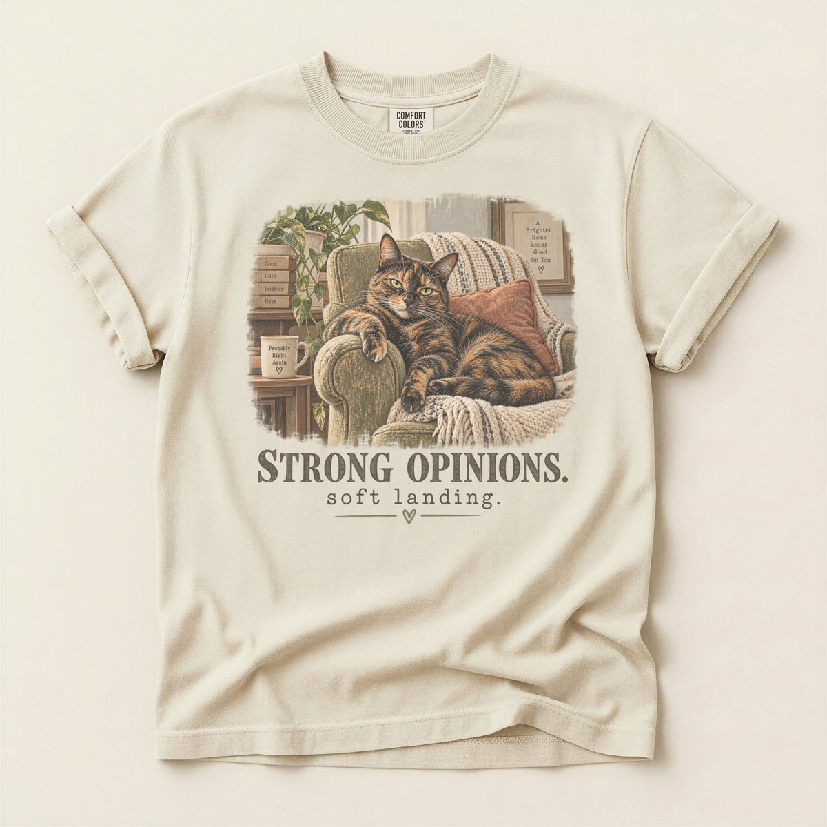 Strong Opinions Soft Landing Premium Tee