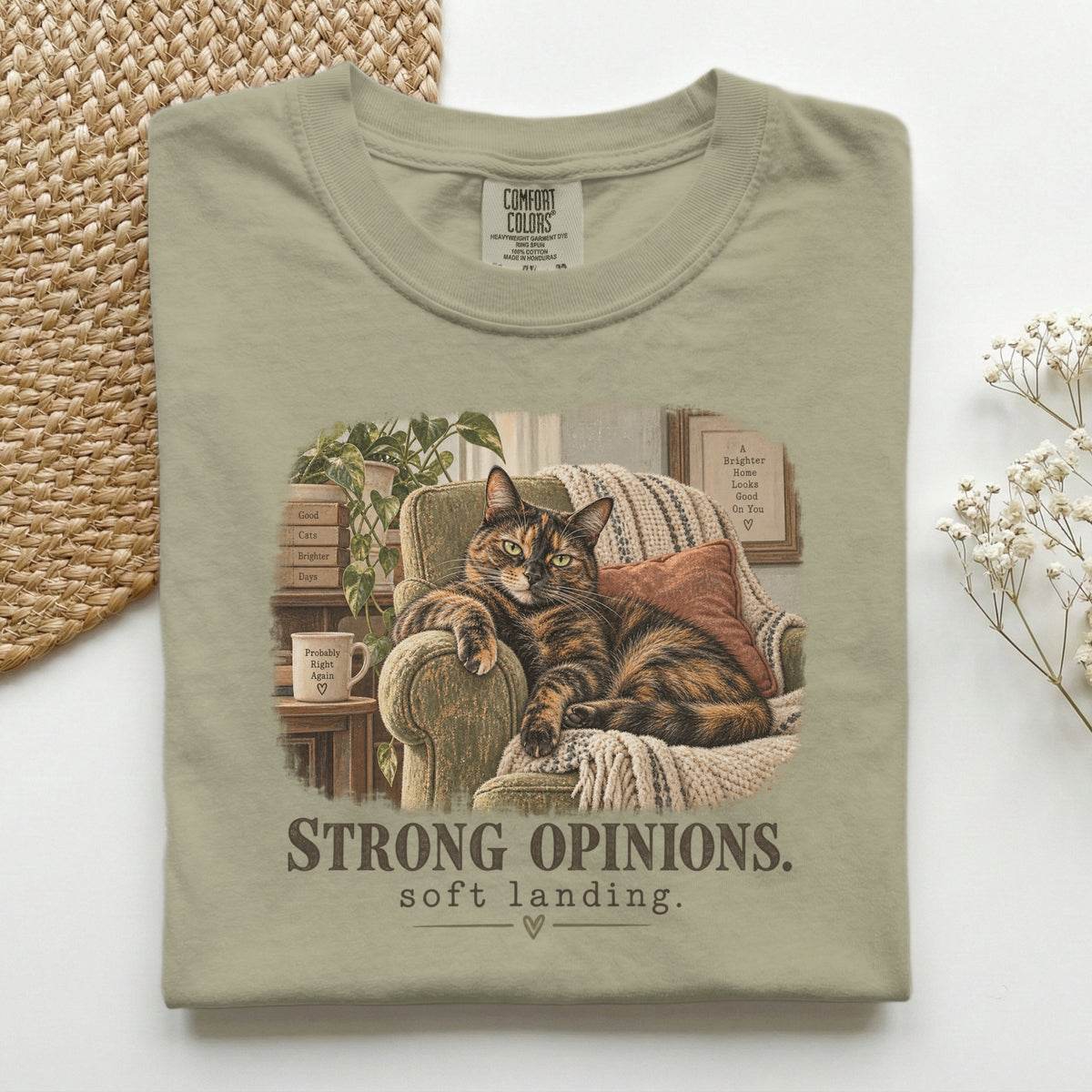Strong Opinions Soft Landing Premium Tee