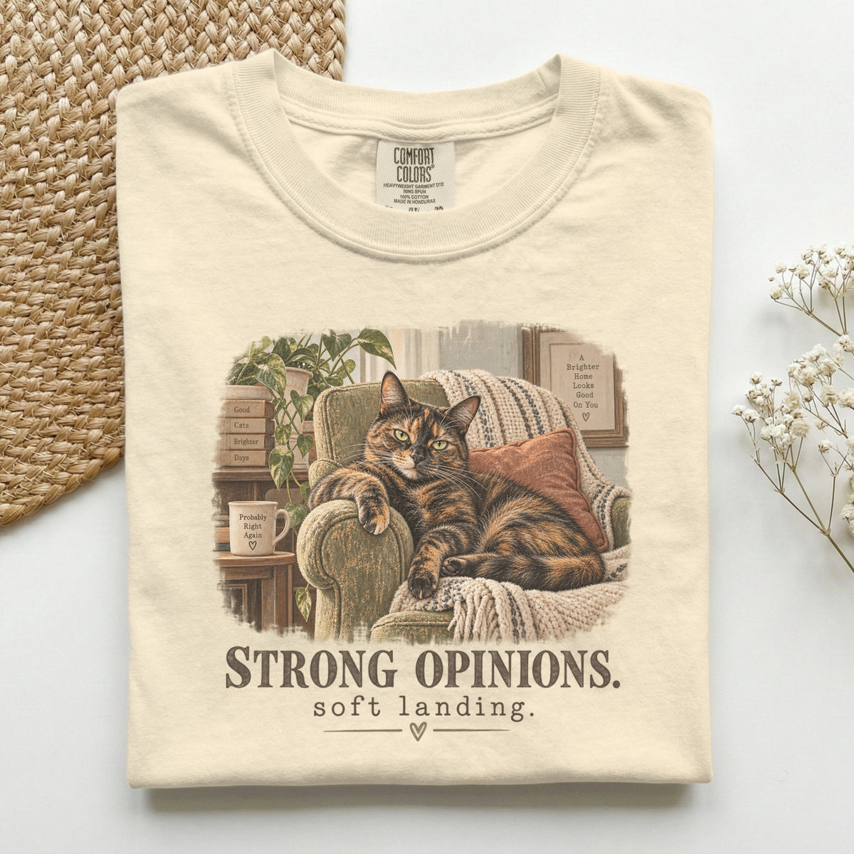 Strong Opinions Soft Landing Premium Tee