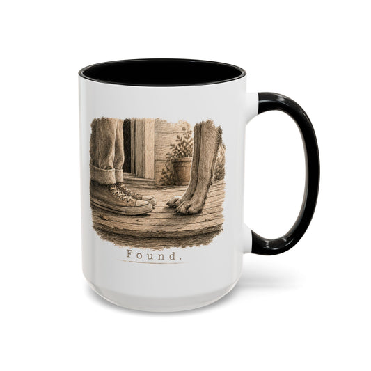 Found. Ceramic Mug (15oz) Light Dog