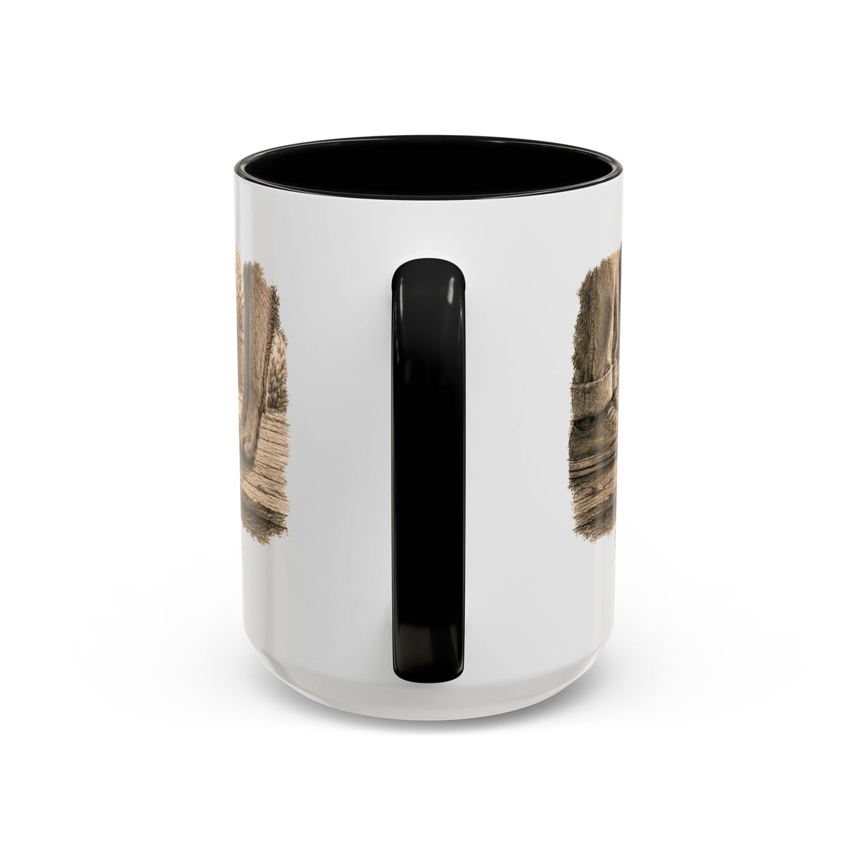 Found. Ceramic Mug (15oz) Light Dog
