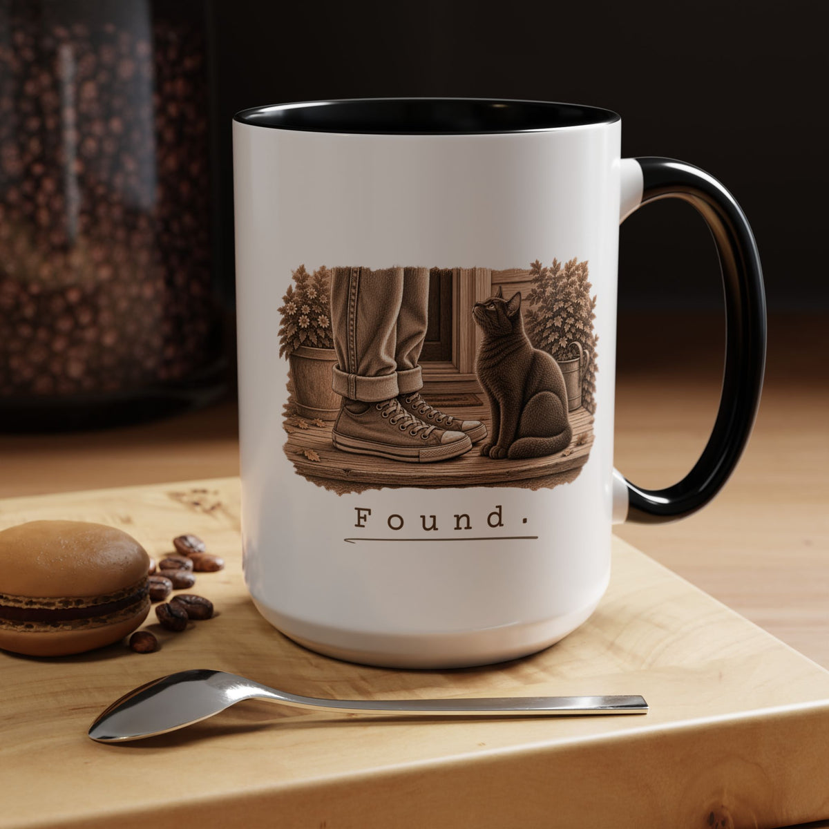 Found. Ceramic Mug (15oz) Cat