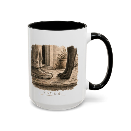Found. Ceramic Mug (15oz) Dark Dog